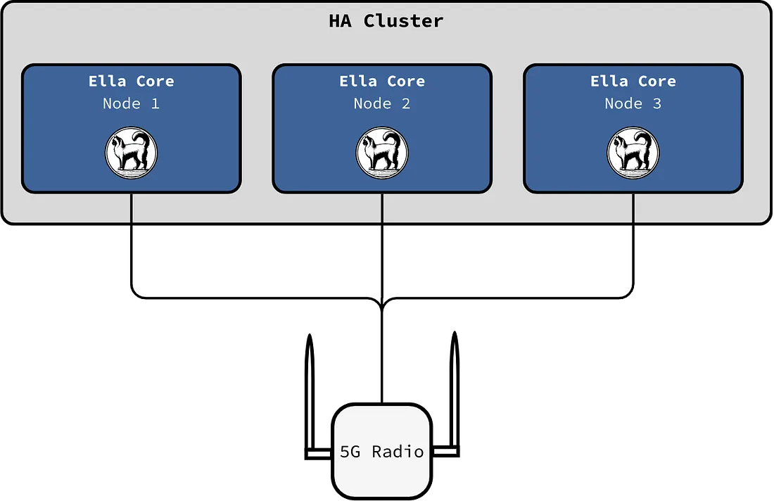 Radios Connected to Every Node